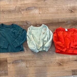 Carter's Kids' Sweatshirt Set - Teal, Light Green, Red